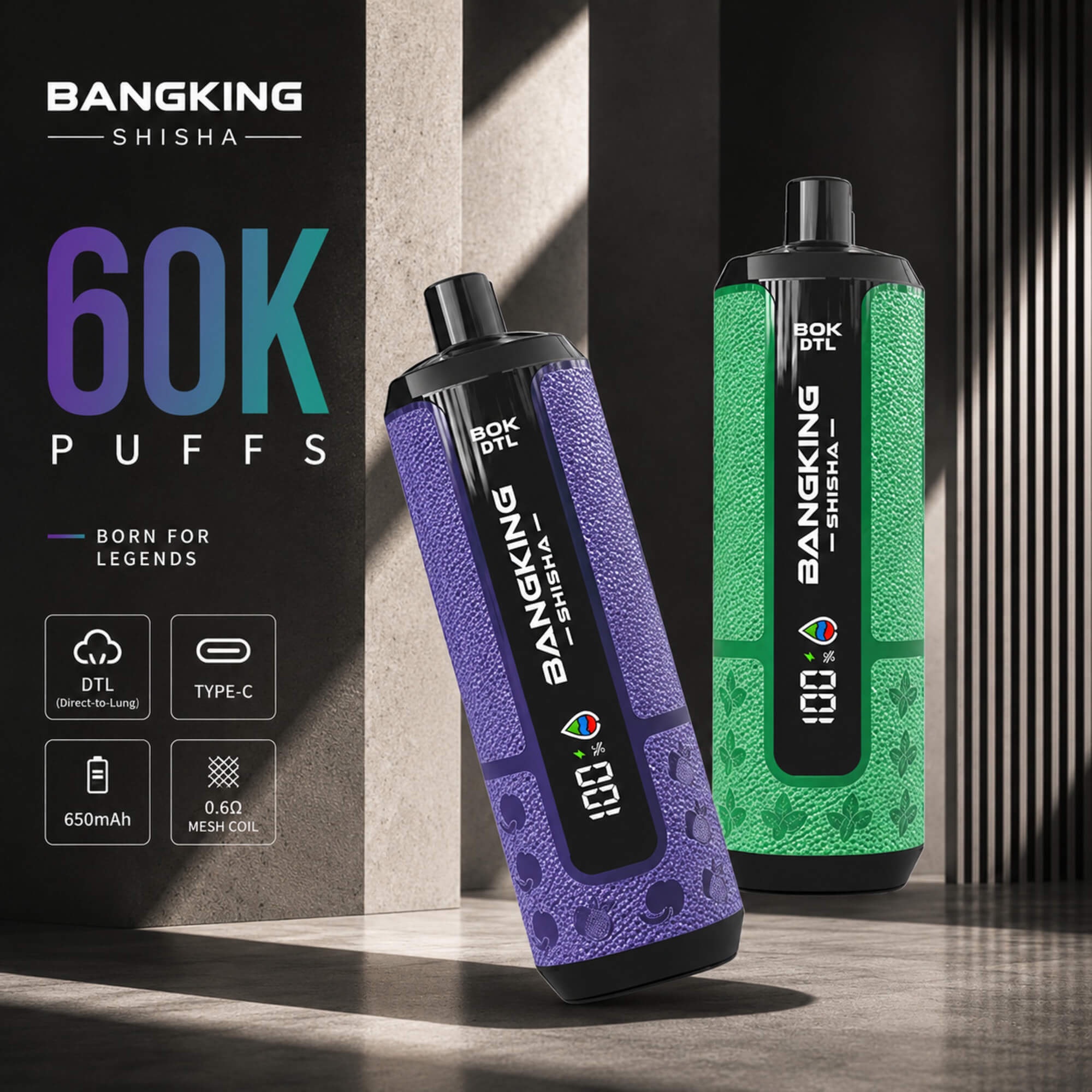 BANG KING SHISHA 60k おまかせ3本セット